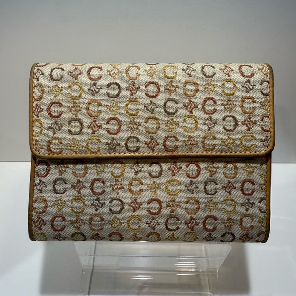 Celine Beige Macadam TriFold Wallet - Picture 1 of 9